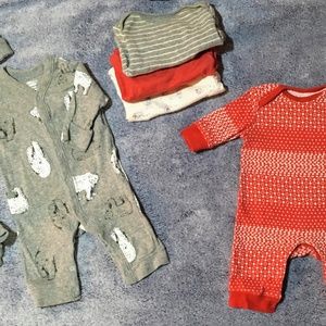 Winter Polar Bear Sleepwear with Newborn Set